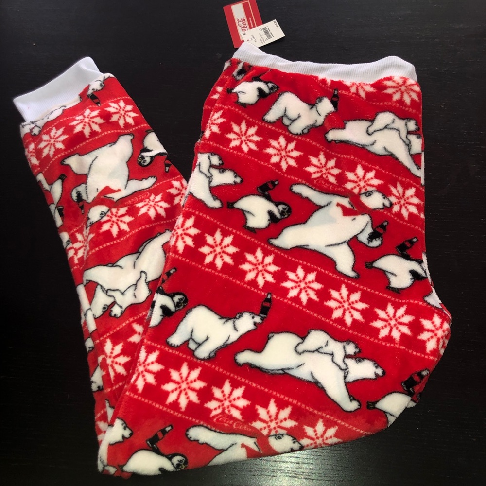 Coca-Cola fuzzy pajama pants
